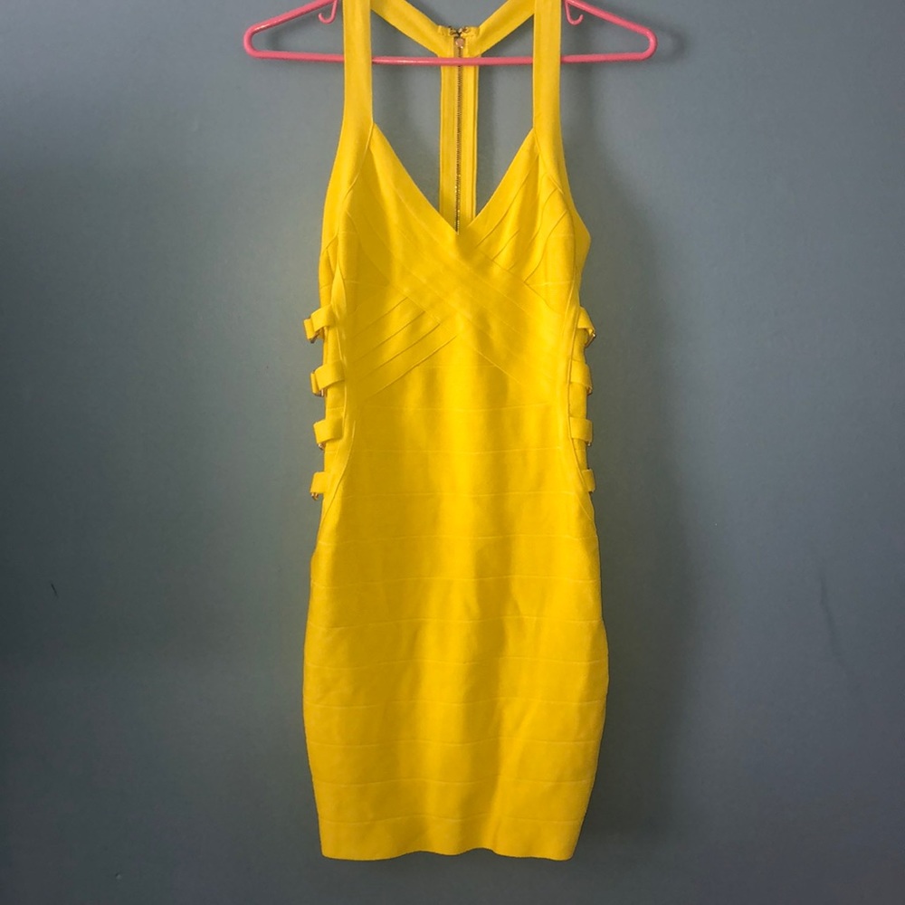 Yellow Bebe Dress